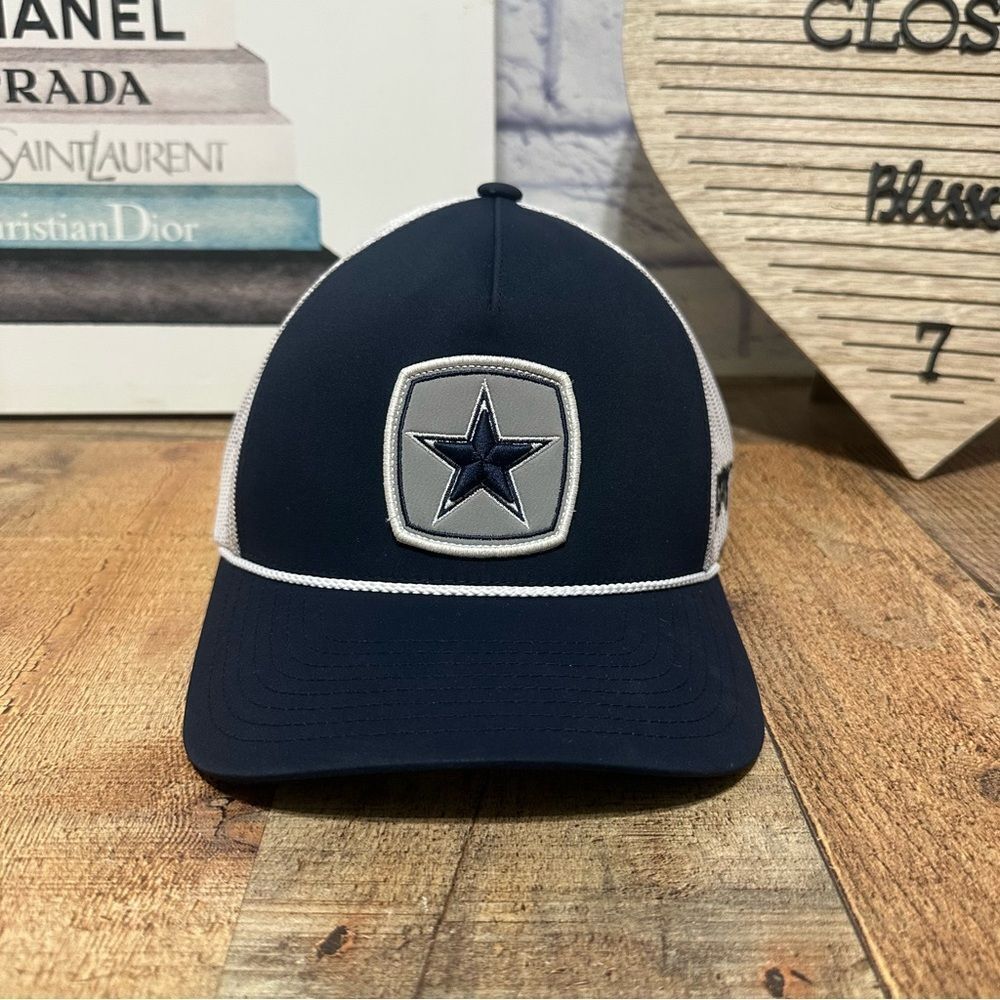 HOOEY DALLAS COWBOYS SNAPBACK HAT GREY W/GREY & NAVY STAR LOGO